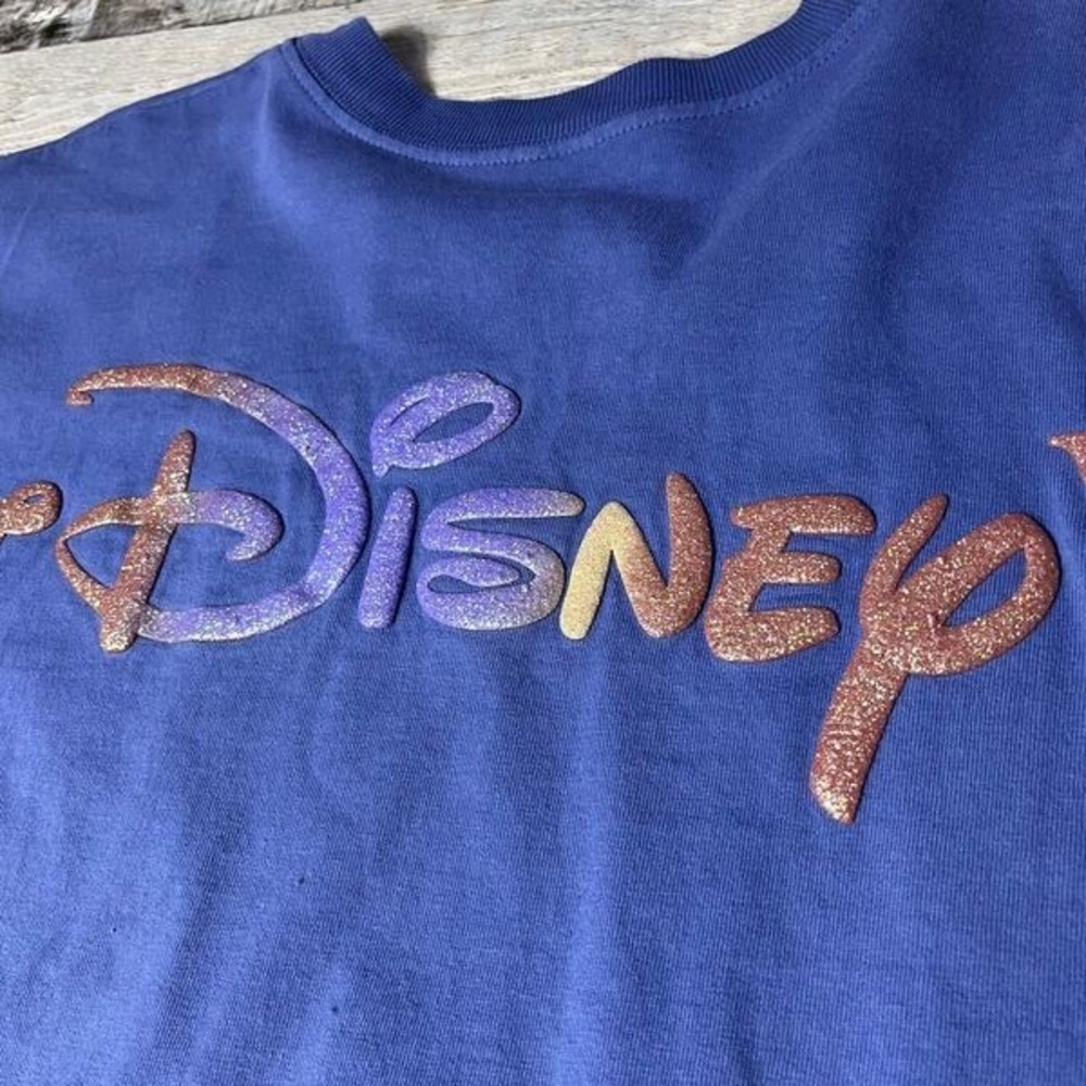 Disney Spirit Jersey Adult Large Purple Walt Disney World Spellout Logo - Picture 3 of 10